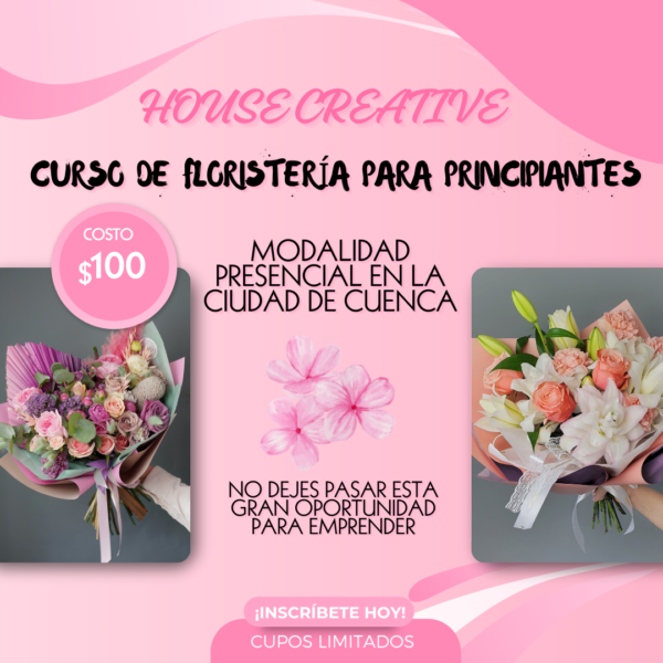 Curso de floristería para principiantes en Cuenca